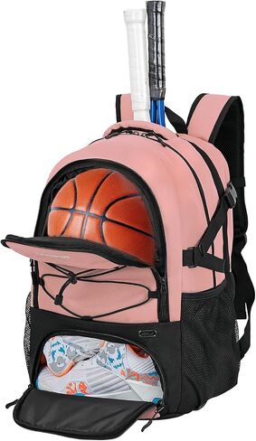 Multifunctional Sports Bag-Tennis Bag with Separate Shoe Compartment Stores Essentials with Tennis Rackets,as Basketball Bag,Soccer Bag,Cricket Bag,Pickleball Bag-Suitable for Men and Women in Saudi Arabia
