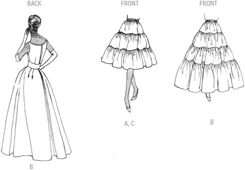 Vogue Misses' Vintage 1959 One-Piece Dress and Petticoat Sewing Pattern Packet, Design Code V2003, Sizes 6-8-10-12-14, Multicolor in Saudi Arabia