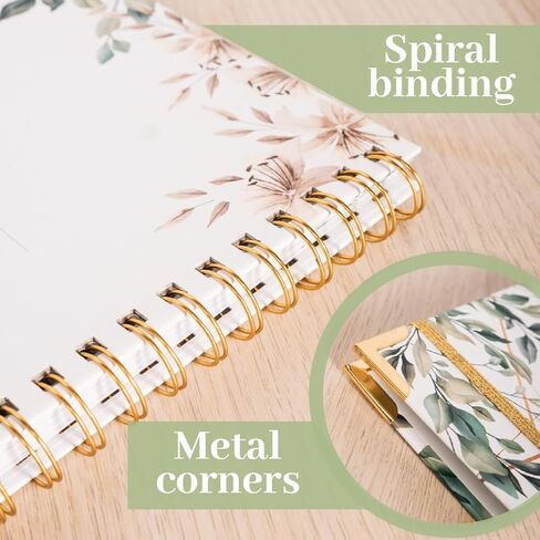 Charming Wedding Planner Hard Cover, Wedding Planning Book and Organizer includes Elegant Pen, Wedding Planner Book and Organizer Presents a Beautiful and Flattering Design, 9.45 x 11.61 Inches in Saudi Arabia