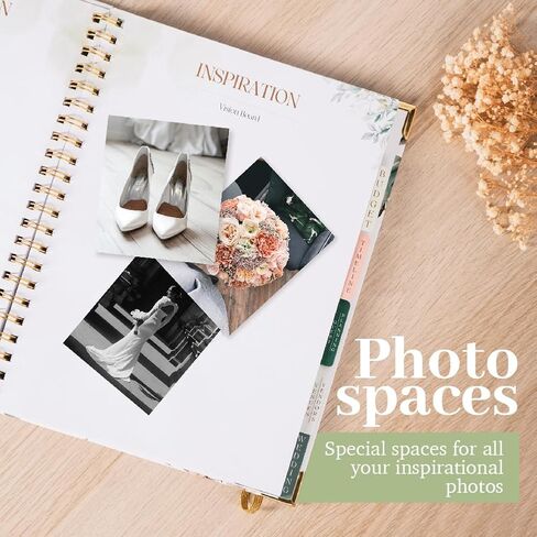 Charming Wedding Planner Hard Cover, Wedding Planning Book and Organizer includes Elegant Pen, Wedding Planner Book and Organizer Presents a Beautiful and Flattering Design, 9.45 x 11.61 Inches in Saudi Arabia