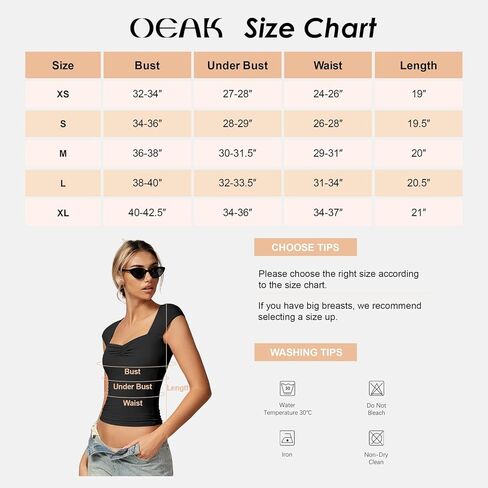 OEAK المرأة الصيف قصيرة الأكمام قمم طاقم الرقبة مزدوجة اصطف المجهزة كاب كم تانك القمم بنيت في الصدرية دعم أسود + أبيض S in Kuwait