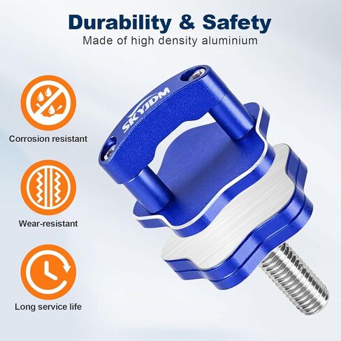 8 عبوات من براغي إبهام تثبيت سريعة الإزالة، حلقة مدمجة على شكل حرف D متوافقة مع جيب رانجلر JK 2007-2018، رانجلر JL 2018-2022، جلاديتور JT 2018-2022 (أزرق) in Kuwait