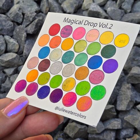IUILE Handmade Watercolor Paints - Magical Drop Tin Set Vol. 2 (36 colors) in Tin Case in Saudi Arabia