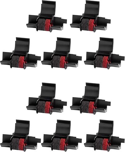 5 Pack IR40T IR-40T Compatible with Calculator Ink Roller Ribbon Replacement for CP-13 MP-12D Sharp EL-1750V P23-dhv CP13 EL-1801V HR-100TM HR-170RC Printer, Black and Red in Kuwait