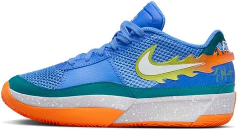 Nike Ja 1 "Backyard BBQ Big Kids' Basketball Shoes (FN4398-400, Blue Joy/GEODE Teal/Safety Orange) in Saudi Arabia
