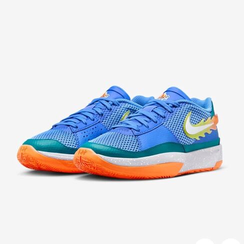 Nike Ja 1 "Backyard BBQ Big Kids' Basketball Shoes (FN4398-400, Blue Joy/GEODE Teal/Safety Orange) in Saudi Arabia