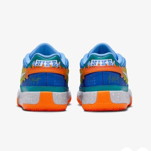 Nike Ja 1 "Backyard BBQ Big Kids' Basketball Shoes (FN4398-400, Blue Joy/GEODE Teal/Safety Orange) in Saudi Arabia