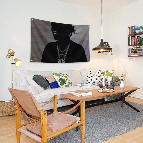 Hip Pop Music Album Tapestry Ken American Rapper Carson Flag 3x5 Feet (90x150cm) Banner,Funny Man Cave Wall Flag with Brass Grommets for College Dorm Room Flag. in Saudi Arabia