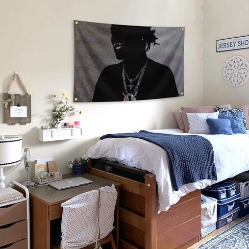 Hip Pop Music Album Tapestry Ken American Rapper Carson Flag 3x5 Feet (90x150cm) Banner,Funny Man Cave Wall Flag with Brass Grommets for College Dorm Room Flag. in Saudi Arabia