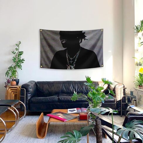 Hip Pop Music Album Tapestry Ken American Rapper Carson Flag 3x5 Feet (90x150cm) Banner,Funny Man Cave Wall Flag with Brass Grommets for College Dorm Room Flag. in Saudi Arabia