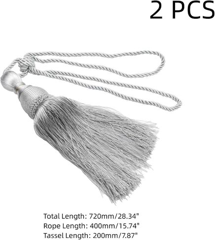 Oedema 2 Pack Gold Curtain Tiebacks Gold Tassels for Curtain Handmade Braided Curtain Holdbacks for Drapes, Living Room, Restaurant, Hotel, Home, Office in Saudi Arabia