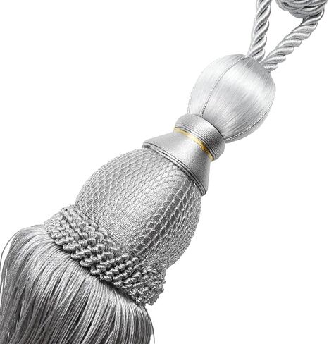 Oedema 2 Pack Gold Curtain Tiebacks Gold Tassels for Curtain Handmade Braided Curtain Holdbacks for Drapes, Living Room, Restaurant, Hotel, Home, Office in Saudi Arabia