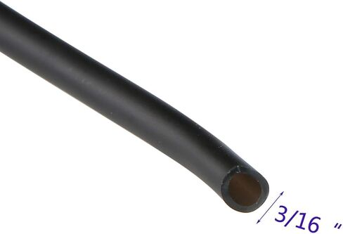 JIH Aquarium 50 Feet Standard 3/16" Black Flexible Airline Tubing for Fish Tank,Terrariums, and Hydroponics in Saudi Arabia