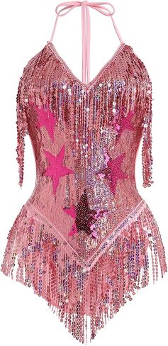FYMNSI Women Music Festival Rave Outfits Sleeveless Sequins Tassel Bodysuit Leotards One Piece Nightclub Halloween Costume in Kuwait
