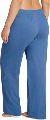 Jockey Women's Sleepwear Everyday Essentials 100% Cotton Pant, Blue Wash, S in Saudi Arabia