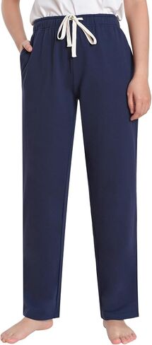 Weintee Women's Petite Cotton Lounge Pants with Pockets in Saudi Arabia