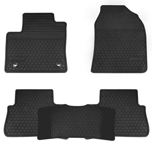 Car Floor Mats Custom Fit for Toyota C-HR 2018 2019 2020 2021 2022 2023 Full Black Rubber Car Floor Liners Set All Weather Protection Heavy Duty Odorless in Saudi Arabia