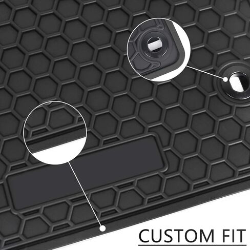 Car Floor Mats Custom Fit for Toyota C-HR 2018 2019 2020 2021 2022 2023 Full Black Rubber Car Floor Liners Set All Weather Protection Heavy Duty Odorless in Saudi Arabia