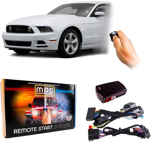 MPC Factory Remote Activated Remote Start Compatible with 2010-2014 Ford Mustang - Key-to-Start - Gas - Plug & Play - Premier USA Tech Support in Saudi Arabia