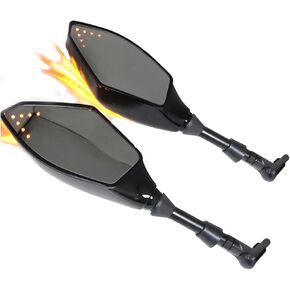 إشارات الانعطاف LED للدراجة النارية مرايا الرؤية الخلفية مع مؤشرات السهم 10 مم 8 مم عالمية (C) in Kuwait