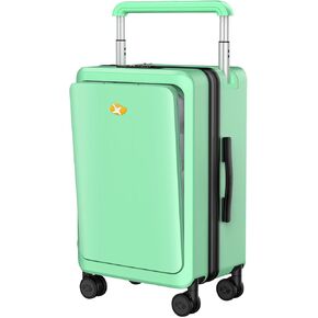 Carry On Luggage Airline Approved Suitcase with wheels,1OO% PC Hard Shell 20 inch carry on luggage,Lightweight Luggage with TSA Lock Telescopic Handle and Spinner Wheel (Normalcy, Black)