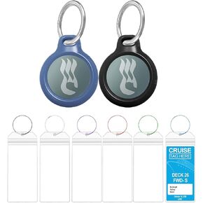 for Princess Cruises Ocean Medallion Princess Medallion Watch Adapter Accessories 2pcs, Cruise Ship Luggage Tag Clips 6pcs Cruise Ship Accessories for 2024 & 2025 Princess Medallion Devices (Set 01)