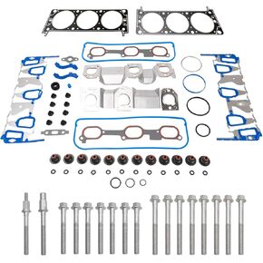 Engine Cylinder Head Gasket & Bolt Set for Chevrolet Equinox Pontiac Torrent V6 3.4L