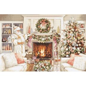 Luca-S Cross Stitch Kit S - New Year, Gold Collection, Counted Cross Stitch Kit for Adults, B2416