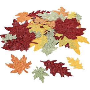 Burlap Leaf Shapes - Crafts for Kids and Fun Home Activities