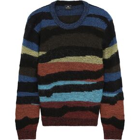 Paul Smith Men's Organic Stripe Crew Neck Sweater