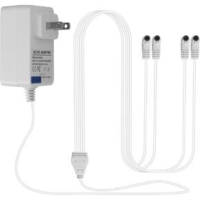 4.5V Power Adapter Compatible with Lemax Lighting Accessories 84428 74295 74269 74707 64517 94565 94566 94527 94563 94564 Christmas and Halloween Micro Lighting Building Decoration (4 Output sockets)
