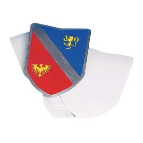 S&S Worldwide Color-Me Blank Shields, Heavy Paperboard Shields, Decorate with Markers, Paint, Crayons For Kids' Dramatic Play and Dress-Up Costumes, 13" W x 18" H. Pack of 36