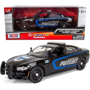 All Star Toys 2023 Charger Enforcer Police Pursuit Car 1/24 Diecast Model for Dodge Police Demo Vehicle Motormax Exclusive 76815