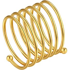 FindChic Long Wire Ring Full Finger Rings for Women 925 Sterling Silver Statement Rings Gift for Mom NANA, with Gift Box