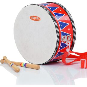 Musical Instruments , Natural Eco-Friendly Wooden Percussion Set Gift with Storage Box and Drawstring Backpack Bag-Improving Creativity and Coordination for Toddlers, Kids.