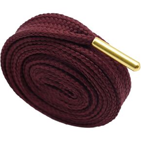 1 Pair Solid Color Flat Shoelaces, 0.71'' Thick Shoe Laces with Metal Tips for Sneakers