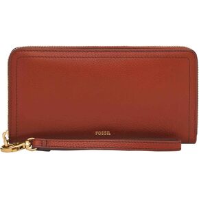 Fossil Logan Zip Clutch, Cayenne