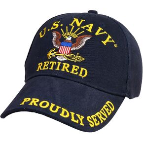 US Navy Retired Hat for Men and Women, Officially Licensed Product | United States Navy (USN) | Ideal for Gifting | Navy Blue