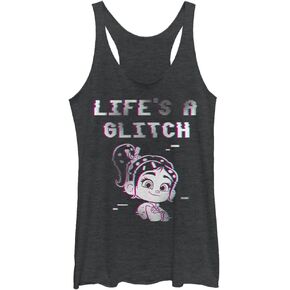 Disney Ralph Breaks The Internet Glitch Life Women's Racerback Tank Top