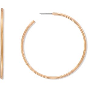 Rocksbox Dani Large Hoop Earrings - Gold Hoops for Women - 14k Gold Plating - Premium Quality Jewelry - 2"