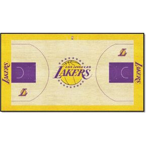 FANMATS 9298 Los Angeles Lakers Large Court Runner Rug - 30in. x 54in.