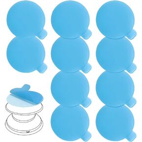 10 Pcs Clear Sticky Adhesive Pads for Socket Base Mount,Small Car Phone Holder,1.34“ Strong Stickness Transparent Double Sided Tapes for Collapsible Grip,Finger Ring Stand