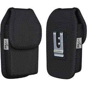 AGOZ Large Scanner Holster, Rugged Vertical Case Pouch for Zebra TC75x, TC75, TC70x, TC70, TC72, TC77, M60, MC65, MC67 Mobile Computer Handheld Barcode Scanner Holder with Metal Belt Clip, Belt Loops