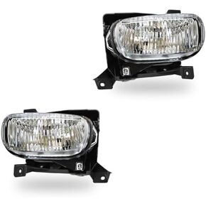 Front Bumper Fog Lights Driving Lamps Pair w/Steel Compatible with Tundra 2000-2006 812200C010 812100C010 TO2592102 TO2593102