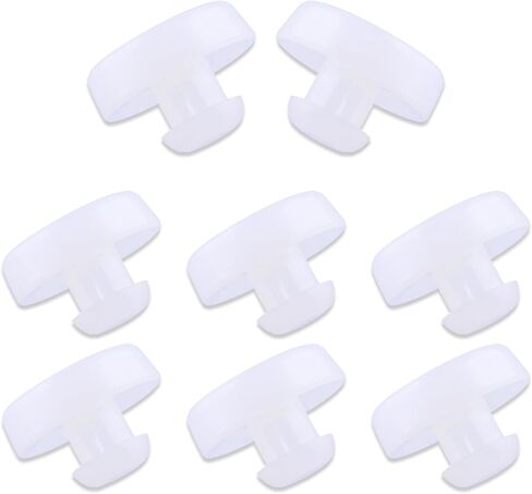 4 PCS Car Brake Buffer Pad, 13.5 mm x 9.8 mm Rubber Wear-Resistant Brake Pedal Stopper Accessory, Replacement 3287636000 32876-25000 4B000, Compatible with Hyundai Kia (White) in Saudi Arabia