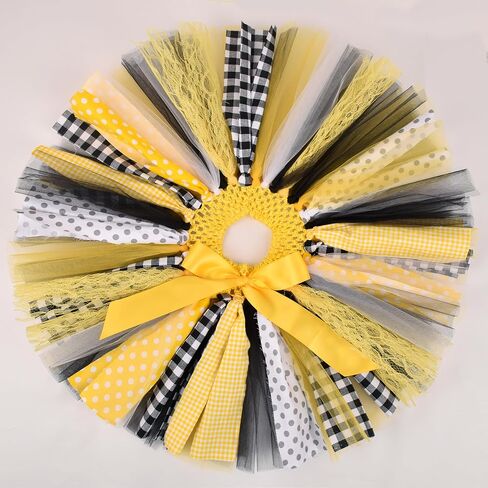 Baby Girls Bumble Bee Tutu Birthday Outfit 1st Cake Smash Halloween Dress Up Costume in Saudi Arabia