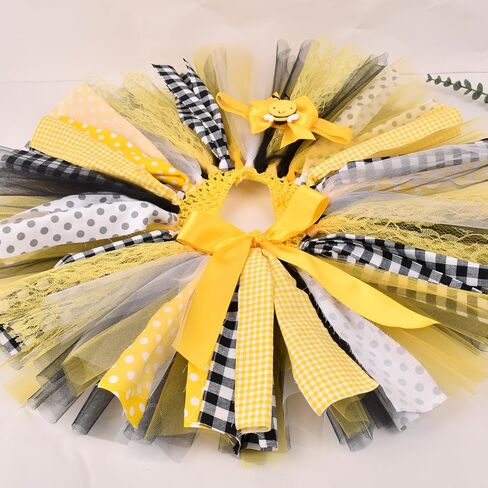 Baby Girls Bumble Bee Tutu Birthday Outfit 1st Cake Smash Halloween Dress Up Costume in Saudi Arabia
