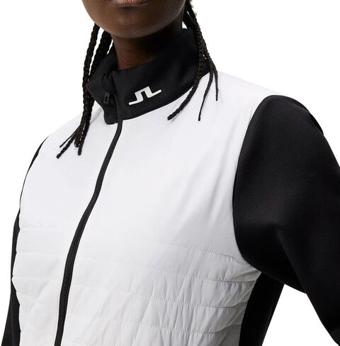 سترة جولف هجينة لحاف مارتينا للنساء من J.Lindeberg لعام 2024، بيضاء صغيرة in Kuwait