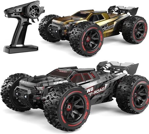 سيارة MJX Hyper Go 14210 عالية السرعة 55 كم/ساعة للطرق الوعرة RC للبالغين 4WD مع قذيفتين، شاحنة RC بدون فرشاة 4X4 تعمل بالطاقة الكهربائية in Kuwait