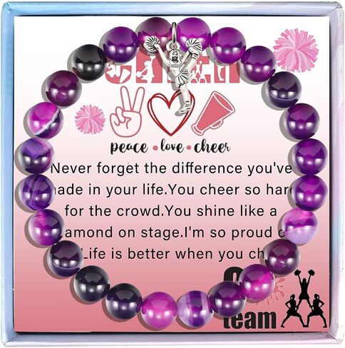 Cheer Bracelets, Cheerleading Gifts, Cheer Gifts Cheerleader Gifts,Birthday Gifts for Daughter in Saudi Arabia